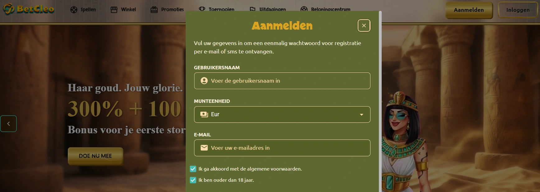 bet cleo casino aanmelden